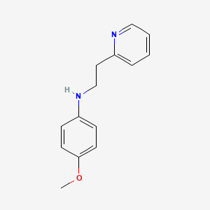 molecular formula C14H16N2O B1309807 (4-Methoxy-phenyl)-(2-pyridin-2-yl-ethyl)-amine CAS No. 55496-58-7
