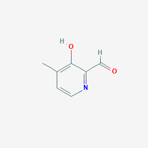 molecular formula C7H7NO2 B130981 3-Hydroxy-4-methylpyridine-2-carbaldehyde CAS No. 143509-47-1