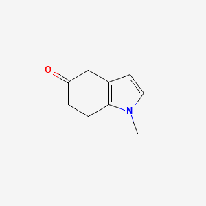 molecular formula C9H11NO B13098185 1-Methyl-6,7-dihydro-1H-indol-5(4H)-one 