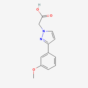 B1309819 [3-(3-Methoxy-phenyl)-pyrazol-1-yl]-acetic acid CAS No. 957490-48-1