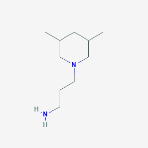 B1309820 3-(3,5-Dimethylpiperidin-1-yl)propan-1-amine CAS No. 878657-11-5
