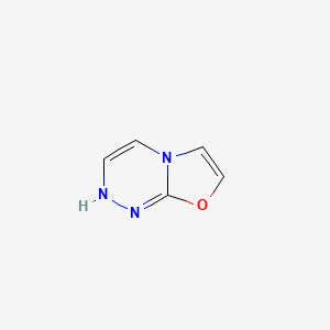 molecular formula C5H5N3O B13098207 2H-[1,3]Oxazolo[2,3-c][1,2,4]triazine CAS No. 384851-48-3