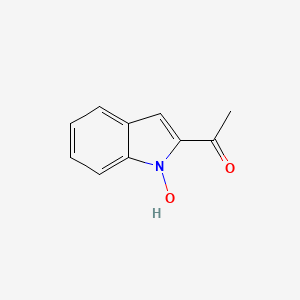 molecular formula C10H9NO2 B13098238 1-(1-Hydroxy-1H-indol-2-yl)ethanone 