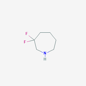 molecular formula C6H11F2N B13098316 3,3-Difluoroazepane 
