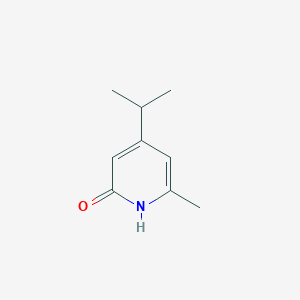 molecular formula C9H13NO B13098326 4-Isopropyl-6-methylpyridin-2(1H)-one 