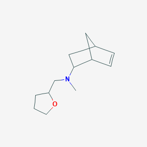 molecular formula C13H21NO B13098338 Bicyclo[2.2.1]hept-5-en-2-ylmethy-(tetrahydrofuran-2-ylmethyl)amine 