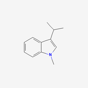 molecular formula C12H15N B13098358 3-Isopropyl-1-methyl-1H-indole 