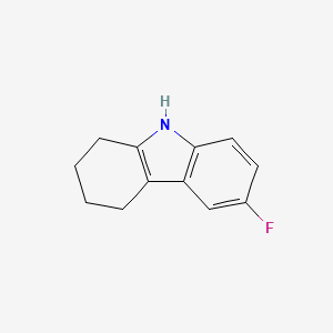 molecular formula C12H12FN B1309842 6-fluoro-2,3,4,9-tetrahydro-1H-carbazole CAS No. 2367-17-1