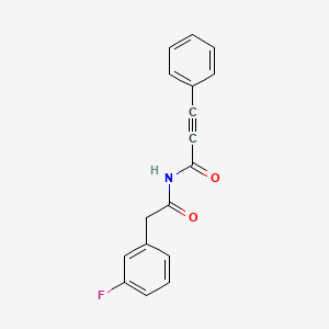 molecular formula C17H12FNO2 B13098450 N-(2-(3-Fluorophenyl)acetyl)-3-phenylpropiolamide CAS No. 1956370-69-6