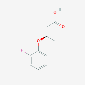 molecular formula C10H11FO3 B13098480 (R)-3-(2-Fluorophenoxy)butanoic acid 