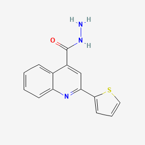molecular formula C14H11N3OS B1309856 2-(Thiophen-2-yl)quinoline-4-carbohydrazide CAS No. 39072-28-1