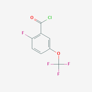 molecular formula C8H3ClF4O2 B1309858 2-氟-5-(三氟甲氧基)苯甲酰氯 CAS No. 886497-89-8