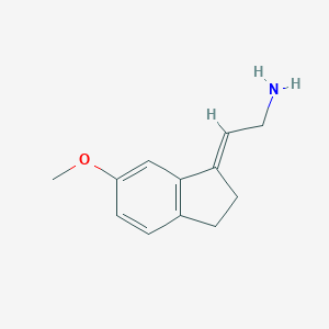 molecular formula C12H15NO B130986 (E)-1-(2-Aminoethylidene)-6-methoxyindan CAS No. 178676-73-8