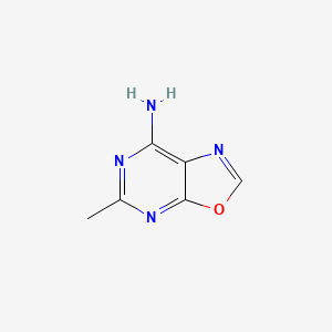 molecular formula C6H6N4O B13098788 5-Methyloxazolo[5,4-d]pyrimidin-7-amine 