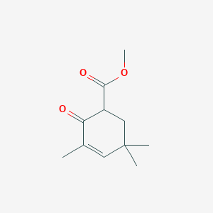 molecular formula C11H16O3 B13098842 Methyl 3,5,5-trimethyl-2-oxocyclohex-3-enecarboxylate 