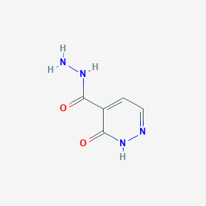 molecular formula C5H6N4O2 B13098845 3-Oxo-2,3-dihydropyridazine-4-carbohydrazide CAS No. 2125-91-9