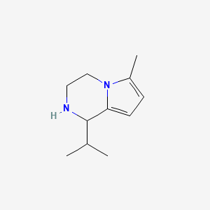 B1309886 1-Isopropyl-6-methyl-1,2,3,4-tetrahydropyrrolo[1,2-a]pyrazine CAS No. 878669-96-6