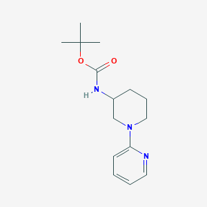 molecular formula C15H23N3O2 B13098875 Tert-butyl (1-(pyridin-2-yl)piperidin-3-yl)carbamate 