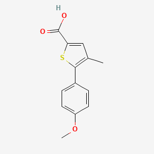molecular formula C13H12O3S B1309889 5-(4-Methoxy-phenyl)-4-methyl-thiophene-2-carboxylic acid CAS No. 878680-51-4