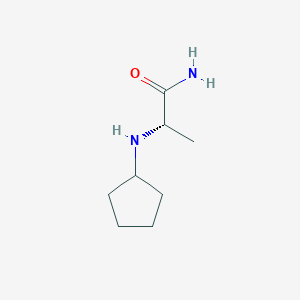 molecular formula C8H16N2O B13098893 N-CyclopentylL-Z-Alaninamide 