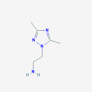 molecular formula C6H12N4 B1309897 2-(3,5-二甲基-[1,2,4]三唑-1-基)-乙胺 CAS No. 878717-42-1