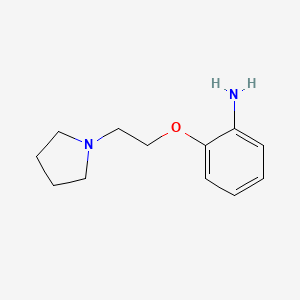 molecular formula C12H18N2O B1309912 2-(2-Pyrrolidin-1-yl-ethoxy)-phenylamine CAS No. 878733-59-6