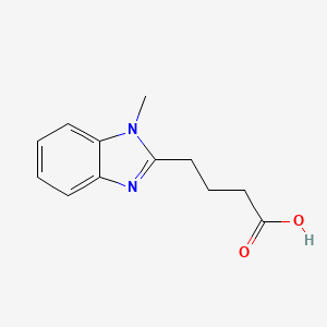 molecular formula C12H14N2O2 B1309918 4-(1-methyl-1H-benzimidazol-2-yl)butanoic acid CAS No. 802044-51-5