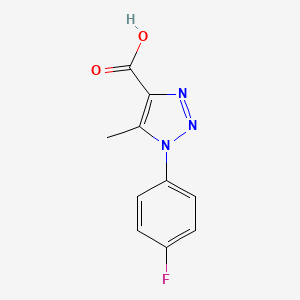 molecular formula C10H8FN3O2 B1309929 1-(4-fluorophenyl)-5-methyl-1H-1,2,3-triazole-4-carboxylic acid CAS No. 887035-89-4