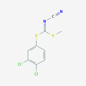 [(3,4-Dichlorophenyl)sulfanyl-methylsulfanylmethylidene]cyanamide