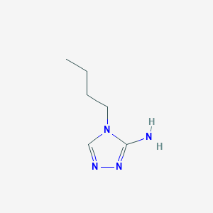 molecular formula C6H12N4 B13099306 4-Butyl-4H-1,2,4-triazol-3-amine 
