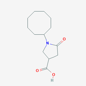 3-Pyrrolidinecarboxylic acid, 1-cyclooctyl-5-oxo-