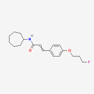 molecular formula C19H26FNO2 B1309944 N-cycloheptyl-3-[4-(3-fluoropropoxy)phenyl]prop-2-enamide 