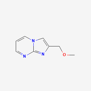 molecular formula C8H9N3O B13099562 2-(Methoxymethyl)imidazo[1,2-A]pyrimidine 