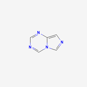 molecular formula C5H4N4 B13099584 Imidazo[1,5-a][1,3,5]triazine CAS No. 274-68-0
