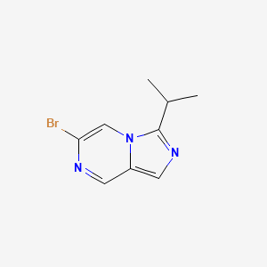 molecular formula C9H10BrN3 B13099636 6-Bromo-3-isopropylimidazo[1,5-a]pyrazine 