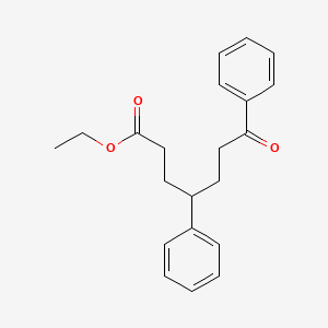 molecular formula C21H24O3 B13099649 Ethyl7-(4-biphenyl)-7-oxoheptanoate 