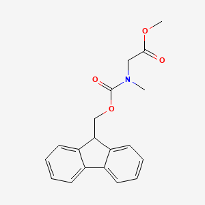 molecular formula C19H19NO4 B13099654 MethylN-(((9H-fluoren-9-yl)methoxy)carbonyl)-N-methylglycinate 