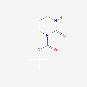 molecular formula C9H16N2O3 B13099669 tert-Butyl 2-oxotetrahydropyrimidine-1(2H)-carboxylate 