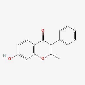 molecular formula C16H12O3 B1309968 7-Hydroxy-2-methyl-3-phenyl-4H-chromen-4-one CAS No. 2859-88-3