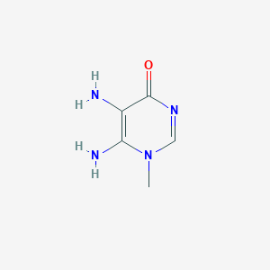 molecular formula C5H8N4O B13099729 4,5-Diamino-3-methyl-6-oxopyrimidine CAS No. 824-27-1