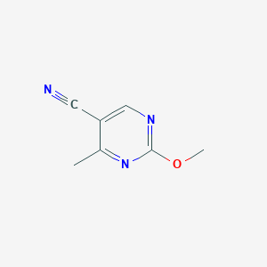 molecular formula C7H7N3O B13099740 2-Methoxy-4-methylpyrimidine-5-carbonitrile 