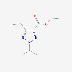 molecular formula C10H17N3O2 B13099835 Ethyl 5-ethyl-2-isopropyl-2H-1,2,3-triazole-4-carboxylate 