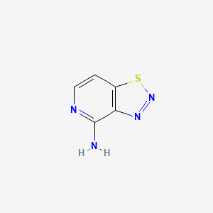 molecular formula C5H4N4S B13099868 [1,2,3]Thiadiazolo[4,5-c]pyridin-4-amine CAS No. 36258-90-9
