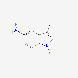molecular formula C11H14N2 B1309987 1,2,3-Trimethyl-1H-indol-5-ylamine CAS No. 143797-94-8