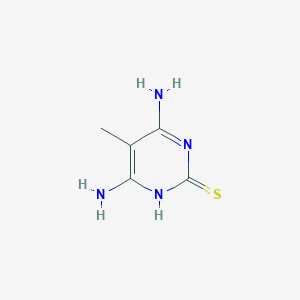 molecular formula C5H8N4S B13099951 4,6-Diamino-5-methylpyrimidine-2-thiol 