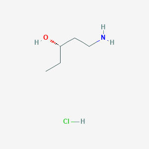molecular formula C5H14ClNO B13099970 (3S)-1-aminopentan-3-ol;hydrochloride 