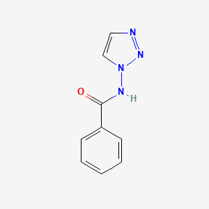 molecular formula C9H8N4O B13100005 N-(triazol-1-yl)benzamide CAS No. 342785-77-7