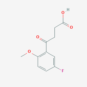 molecular formula C11H11FO4 B1310009 4-(5-Fluoro-2-methoxyphenyl)-4-oxobutanoic acid CAS No. 49800-56-8