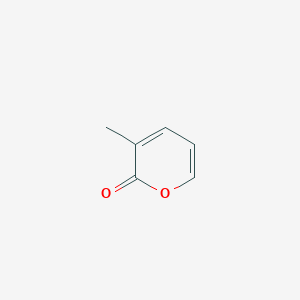 molecular formula C6H6O2 B13100095 3-methyl-2H-pyran-2-one CAS No. 31678-73-6
