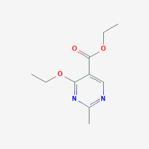 molecular formula C10H14N2O3 B13100106 Ethyl 4-ethoxy-2-methylpyrimidine-5-carboxylate CAS No. 7389-16-4